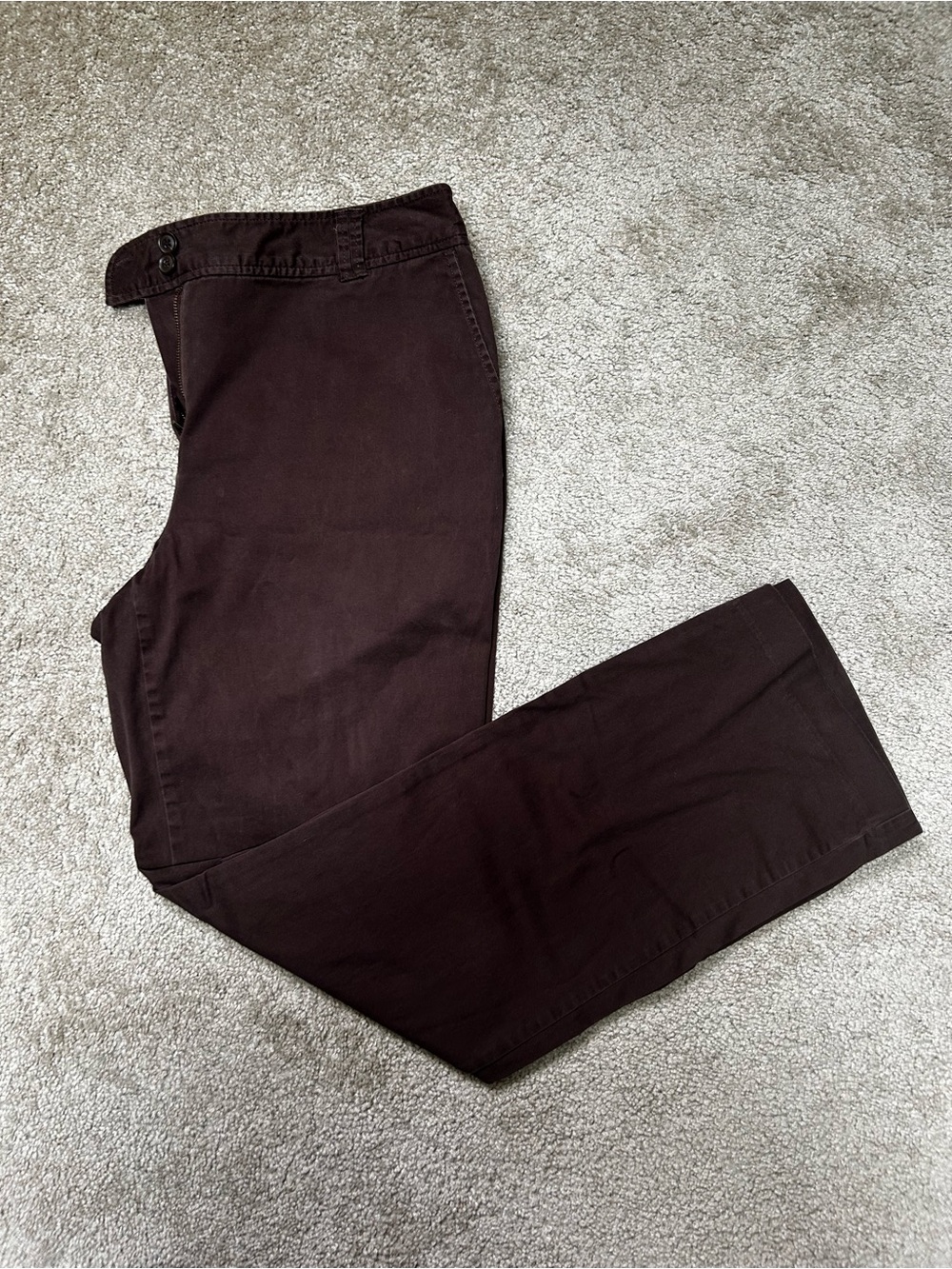 Classic Women's Straight-Leg Pants in Dark Brown